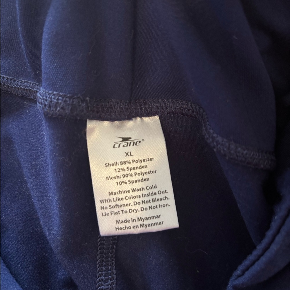 Crane High-Rise Cropped Navy Blue Leggings - Picture 3 of 5